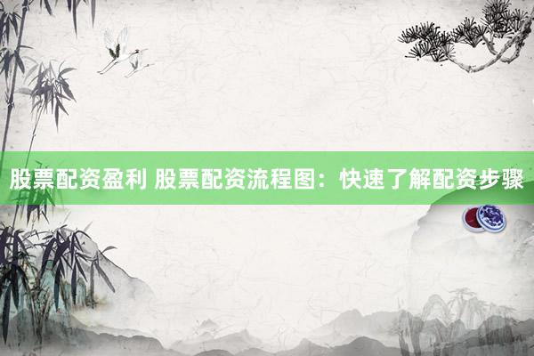 股票配资盈利 股票配资流程图：快速了解配资步骤