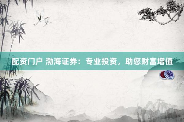配资门户 渤海证券：专业投资，助您财富增值