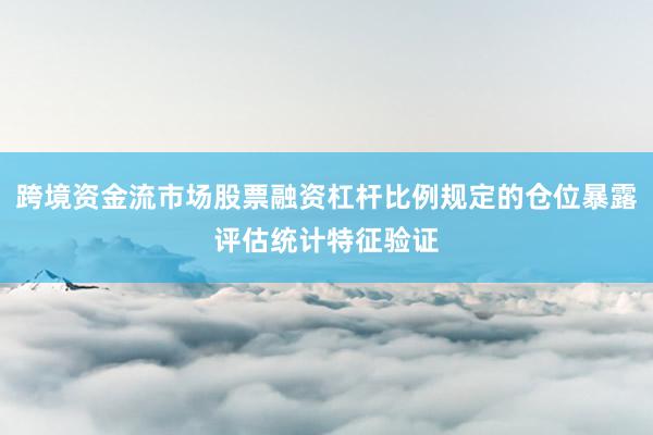跨境资金流市场股票融资杠杆比例规定的仓位暴露评估统计特征验证