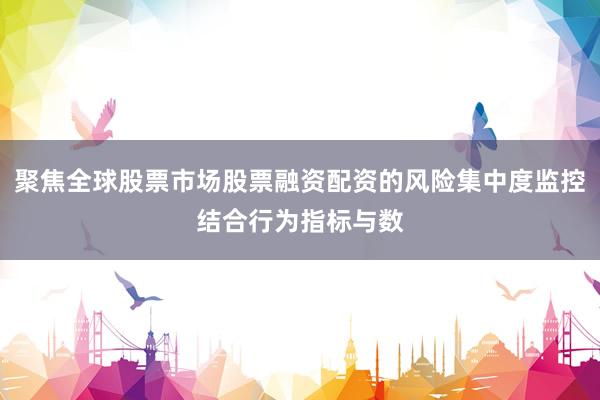 聚焦全球股票市场股票融资配资的风险集中度监控结合行为指标与数